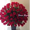 Espectacular de 200 rosas rojas en base alta