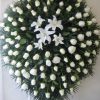 Corona de 100 rosas blancas